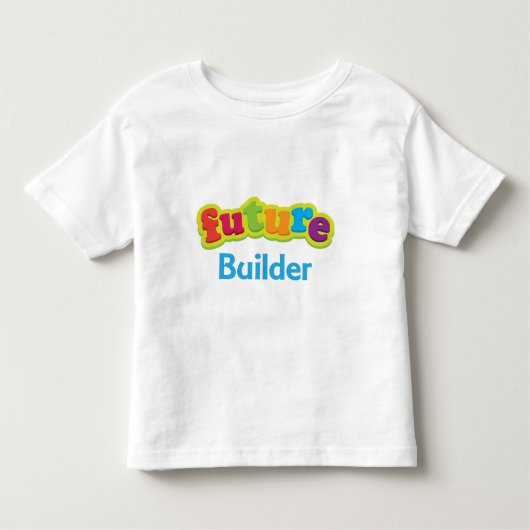 子供のための建築者(未来) トドラーTシャツ (正面)