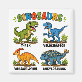 子供のための恐竜の種類の学習 マグネット