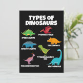 子供のための恐竜の種類 恐竜好き 招待状 (スタンド正面)