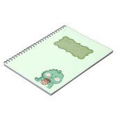 子供のための恐竜の螺旋綴じノート ノートブック (左側)