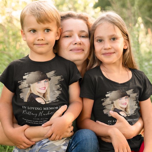 子供のための愛する人の思い出 | 写真追悼Tシャツ Tシャツ