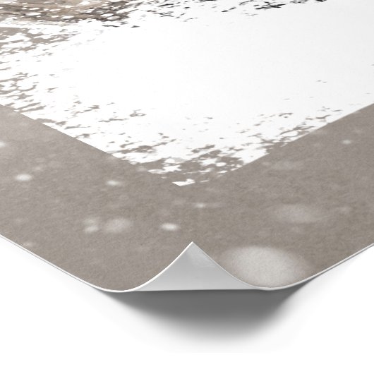 子供のための愛らしい水彩森林動物アート ポスター (角)