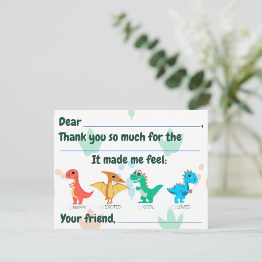 子供のための感謝カードを埋めよう サンキューカード (スタンド正面)