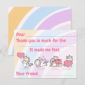 子供のための感謝カードを埋めよう サンキューカード (正面/裏面)