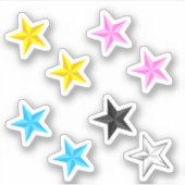 子供のための星 - 学校の星シール シール (正面)