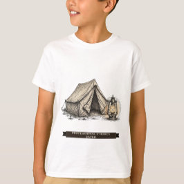 子供のための楽しいキャンプ Tシャツ