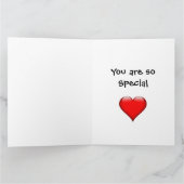 子供のための母の日の折りたたみグリーティングカード カード (内部)