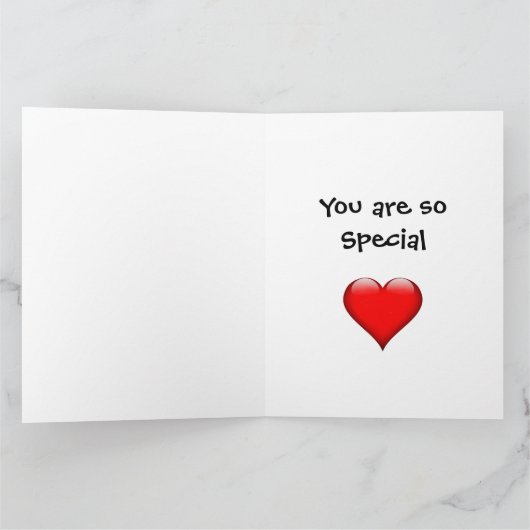 子供のための母の日の折りたたみグリーティングカード カード (内部)