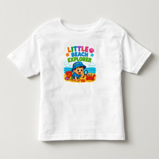 🏝️ 子供のための海洋冒険カルーン 🦀 トドラーTシャツ (正面)