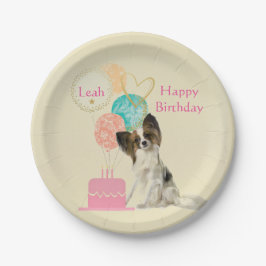 子供のための犬と風船の誕生日紙皿 ペーパープレート