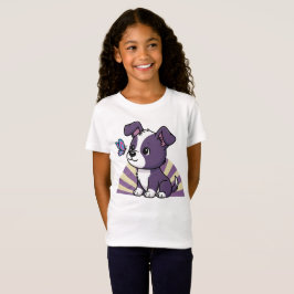 子供のための犬好きデザイン Tシャツ