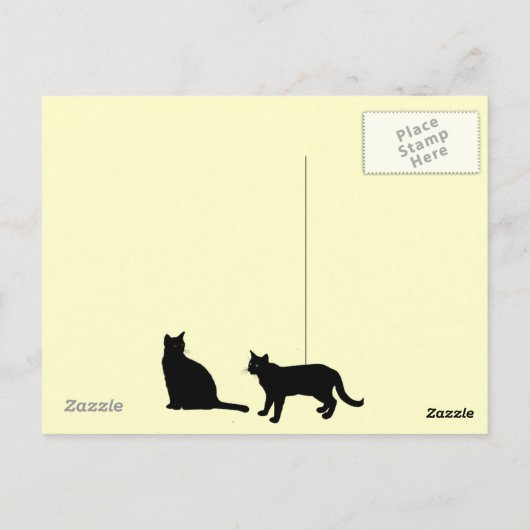 子供のための素敵な猫の誕生日 ポストカード (裏面)