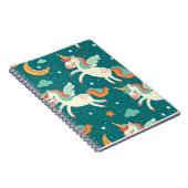 子供のための緑のユニコーン ノートブック (右側)