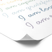 子供のための虹の肯定 ポスター (角)