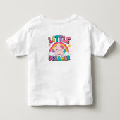 🌈 子供のための虹の雲リトル・ドリーマー トドラーTシャツ (裏面)