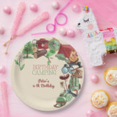 子供のための誕生日キャンプ・自然・ハイキング ペーパープレート (パーティー)