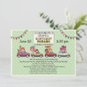 子供のための誕生日パレードで運転 招待状 (スタンド正面)