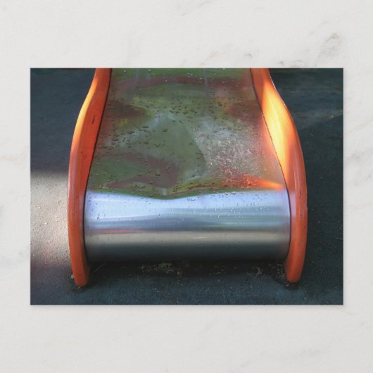 子供のための遊び場10雨の後のスライドPostC ポストカード (正面)