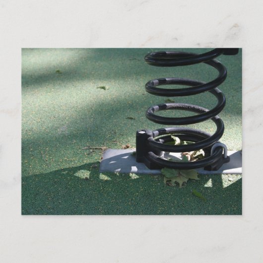 子供のための遊び場16メタル春はがき ポストカード (正面)