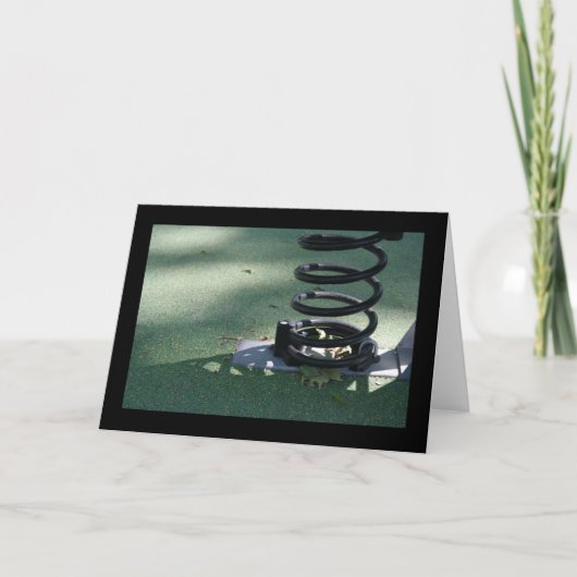 子供のための遊び場16メタル春カード カード (正面)