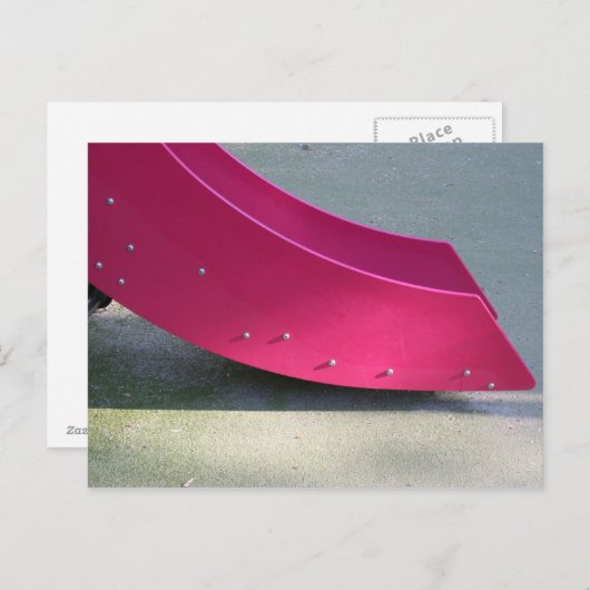 子供のための遊び場28赤いスライドポストカード ポストカード (正面/裏面)