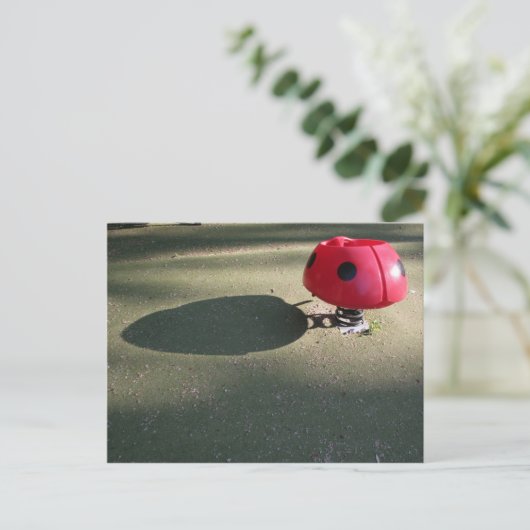 子供のための遊び場30 LadybugロッキングポストC ポストカード (スタンド正面)