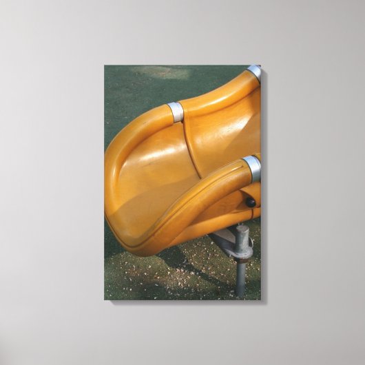 子供のための遊び場32黄色のスライドキャンバス キャンバスプリント (正面)