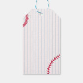 子供のための野球スポーツの誕生日 ギフトタグ (裏面)
