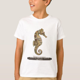 子供のための面白いタツノオトシゴ Tシャツ