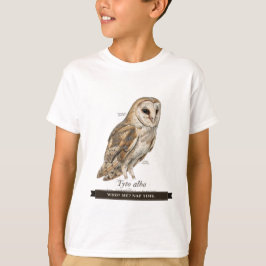 子供のための面白いフクロウTシャツ「誰?私?お昼寝の時間。」 Tシャツ
