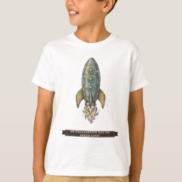 子供のための面白いロケット Tシャツ