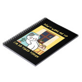 子供のための面白い猫のデザイン - 楽しいためのトレンディなデザイン ノートブック (左側)