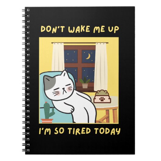 子供のための面白い猫のデザイン - 楽しいためのトレンディなデザイン ノートブック (正面)