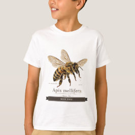 子供のための面白い蜂 "Hive Five!" ビンテージハチミツビー Tシャツ