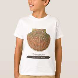 子供のための面白い貝殻デザインの"Shell Yeah Dude"ビーチTシャツ Tシャツ