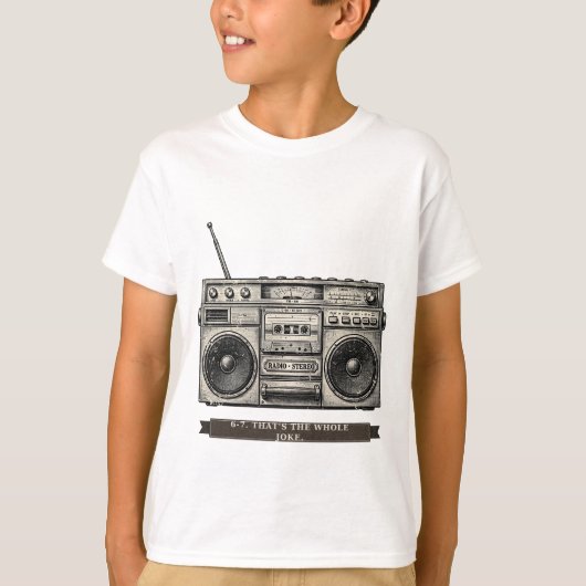 子供のための面白い6-7のミーム Tシャツ (正面)