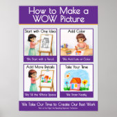 子供のためのWOW絵画アンカー・チャートの作り方 ポスター (正面)