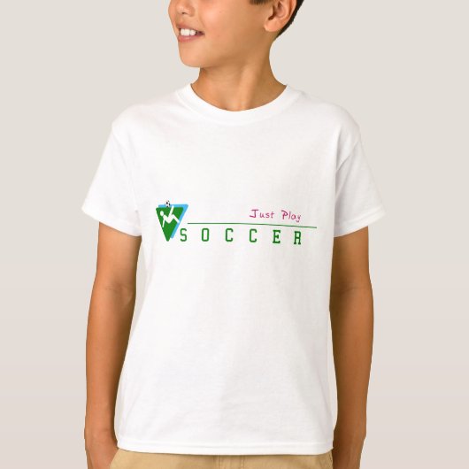 子供のちょうど演劇のサッカーのTシャツ Tシャツ (正面)