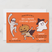子供のちょっと怖くないハロウィンパーティー 招待状 (正面)