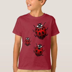 子供のてんとう虫のTシャツのスエットシャツのてんとう虫のワイシャツ Tシャツ