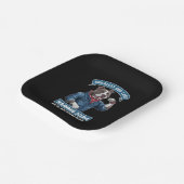 子供のない犬の女性がカマラ選挙投票2024 ペーパープレート (傾斜あり)