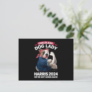 子供のない犬の女性がカマラ選挙投票2024 ポストカード