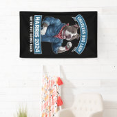 子供のない犬の女性がカマラ選挙投票2024 横断幕 (インサイチュ)