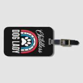 子供のない犬の女性選挙投票2024 Rainbow USA ラゲッジタグ (正面横)