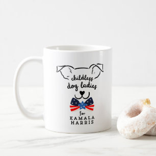 子供のない犬レディKamala Harris 2024社長 コーヒーマグカップ
