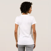 子供のない猫の女性はカマラブラック文字に投票 Tシャツ (裏面フル)