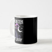 子供のない猫好きの魔女っぽい猫 黒 コーヒーマグカップ (正面左)