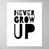 子供のまま大人にならない プリント, 子供部屋の装飾 ポスター (正面)