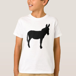 子供のろばのさまざまな色の長い袖のワイシャツ Tシャツ