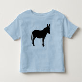 子供のろばのロゴのレトロの信号器のTシャツ トドラーTシャツ (正面)